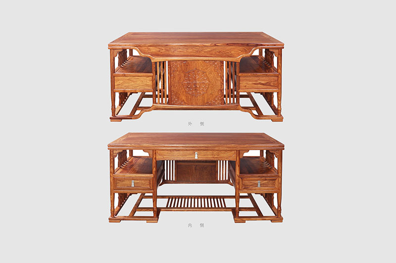 曲阜中式家居装饰书房桌椅组合家具效果图